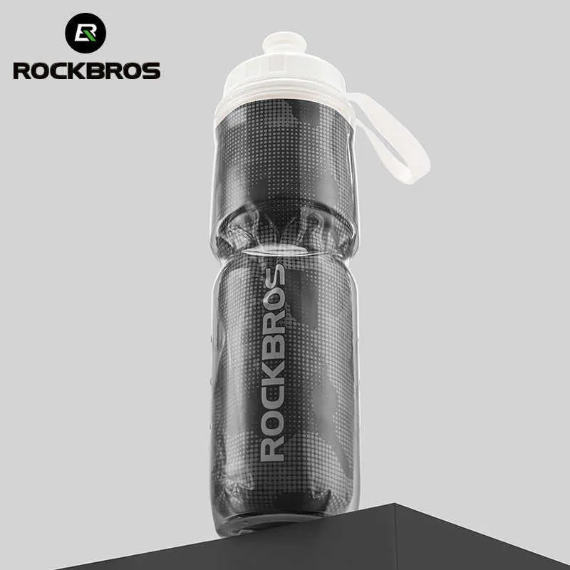 water bottle ROCKBROS Cycling Insulated Water Bottle 750ml PP5 Material Outdoor Sports Fitness Running Riding Camping Hiking Portable Kettle