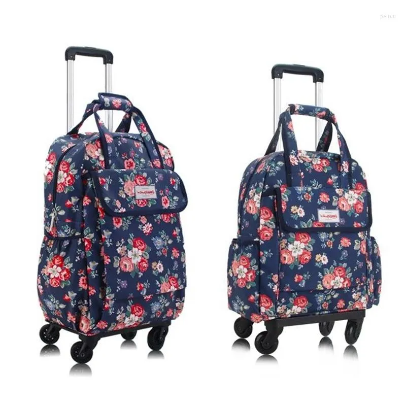 Carry On Rolling Backpack 20 Inch Oxford Wheeled Travel Trolley Backpack From Peiruu 71.09 DHgate.Com