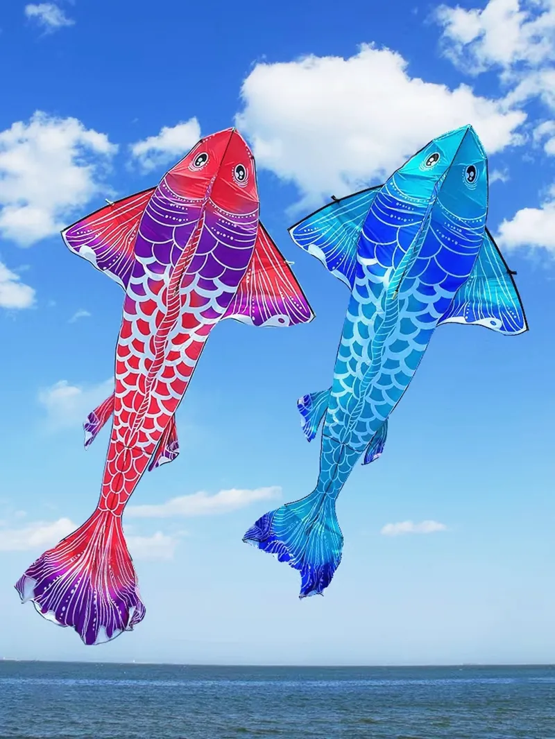 Yellowfin Tuna 48" Fish Windsock | The Kite Loft