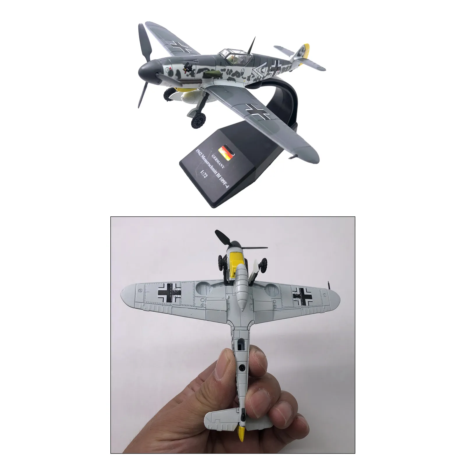 1:72 Diecast Germany BF109F-4 Aircraft Fighter  Fighter Model with