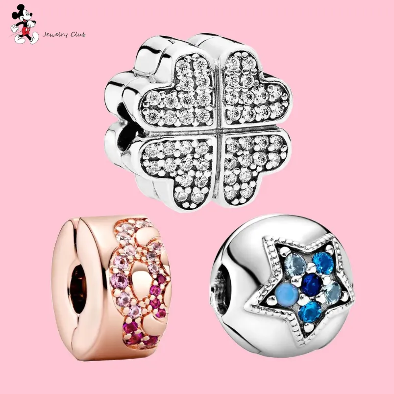 Для Pandora Charm 925 Silver Beads Charms Оригинальная коробка Blue Star European Bead