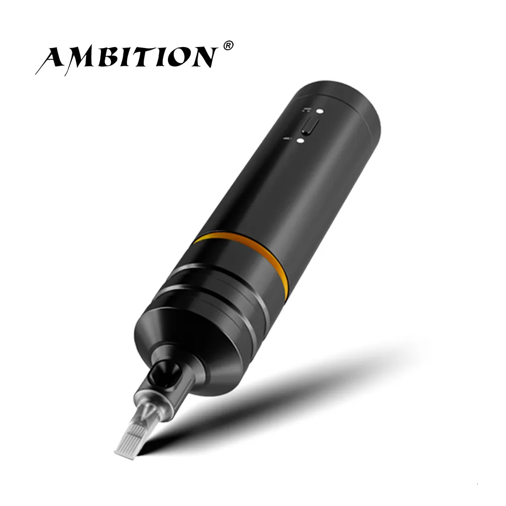 Máquina de tatuagem Ambition Sol Nova Unlimited Wireless Tattoo Pen Machine 4mm Stroke para tatuador Body Art 230711