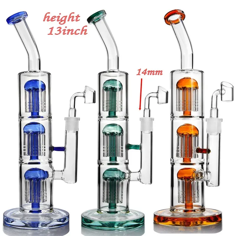 9inches 8 Arms Tree Perc Round Base Mixed Colors Bubbler Smoking Glass  Water Pipe Wholesale - China Bubbler and Bubbler Pipe price