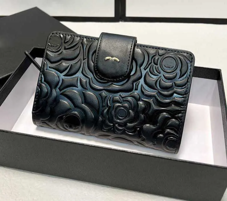 CC Bag 22SS Womens Classic Black Camellia Wallet Designer Bag Calfskin Leather Gold Metal Hardware Multi Pochette Practical Card Holder Coin Purse Handbag Sac 15x10 From 52 24 DHgate