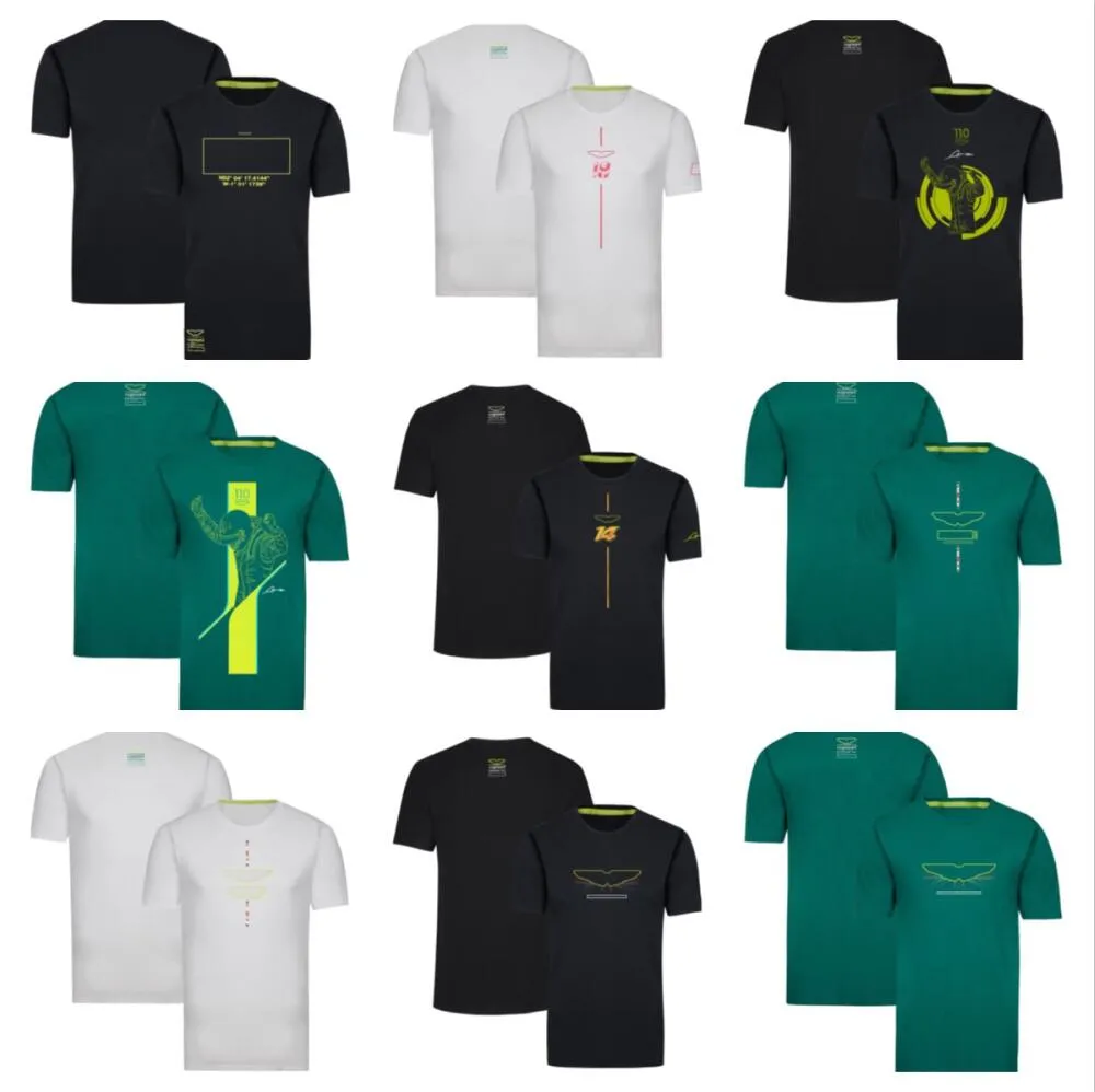 Den officiella Formel 1 Team Fan T-shirt av samma stil Formel 1 Half Sleeve 2023 Snabbtorkkläder kan anpassas med större siffror