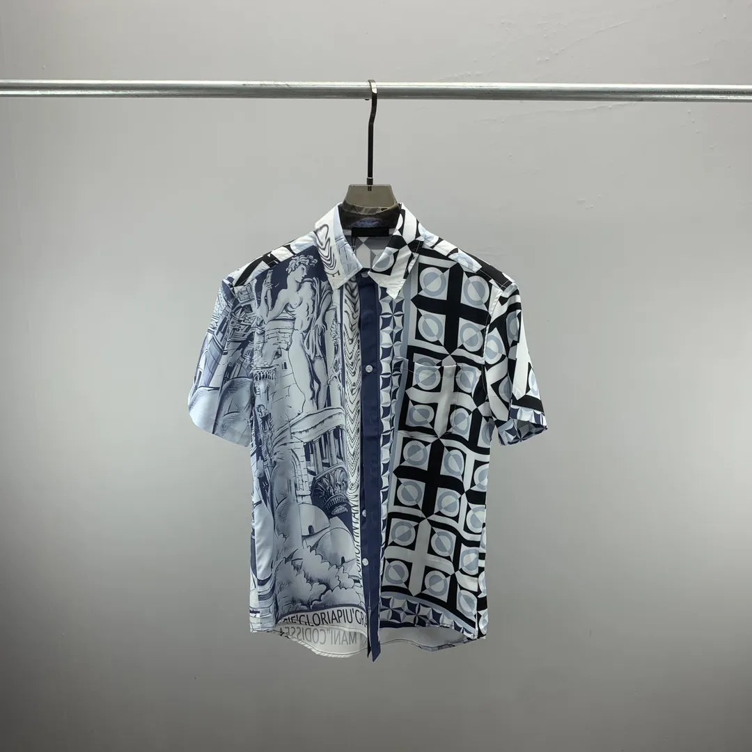 Casual Street Geometric Print Turndown Collar Short Sleeve Two Pieces Casual Street Geometric Print Turndown Collar Short Sleeve Two Pieces