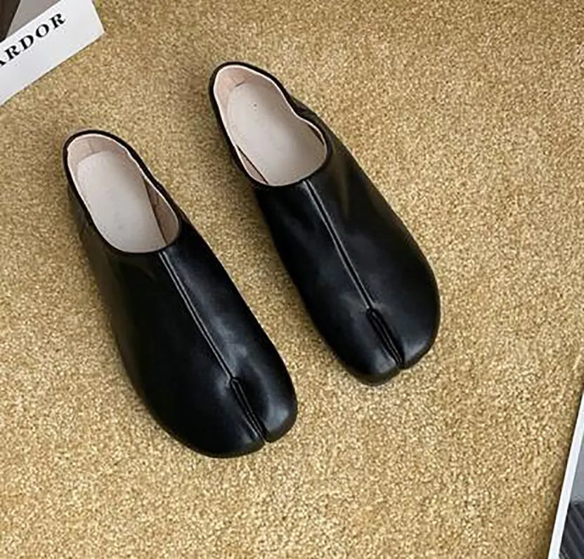 Sandales de styliste pour femmes, chaussures semi-décontractées, chaussures de ballet confortables en peau d'agneau, taille de danse de veau, 35 à 39 boîtes