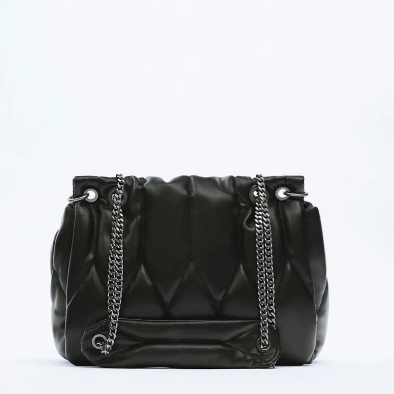 Sacchetti da sera borse designer di lusso signore di alta qualità PU Female Chain Messenger Handbag Za Rhombus Bucket 230711
