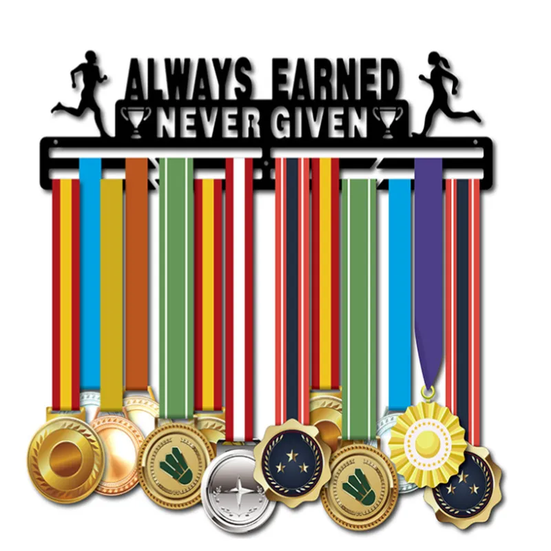 Porte-médailles suspendu avec crochets muraux, 30 types, décoration de  bureau, en fer, Triathlon, course, Sport, défi, maison