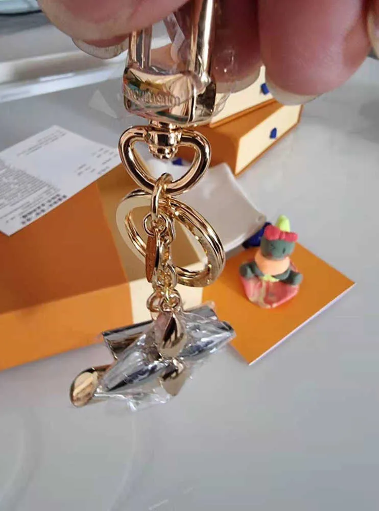 Hög QualTiy -modetillbehör Aolly Keyring Holder Brand Keychain Designer Men Women Car Bag Key Chain With Box