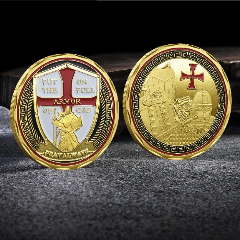 Artesanato Atacado de prata banhada a ouro relevo tridimensional impressão a cores medalhas comemorativas coleção moedas novas