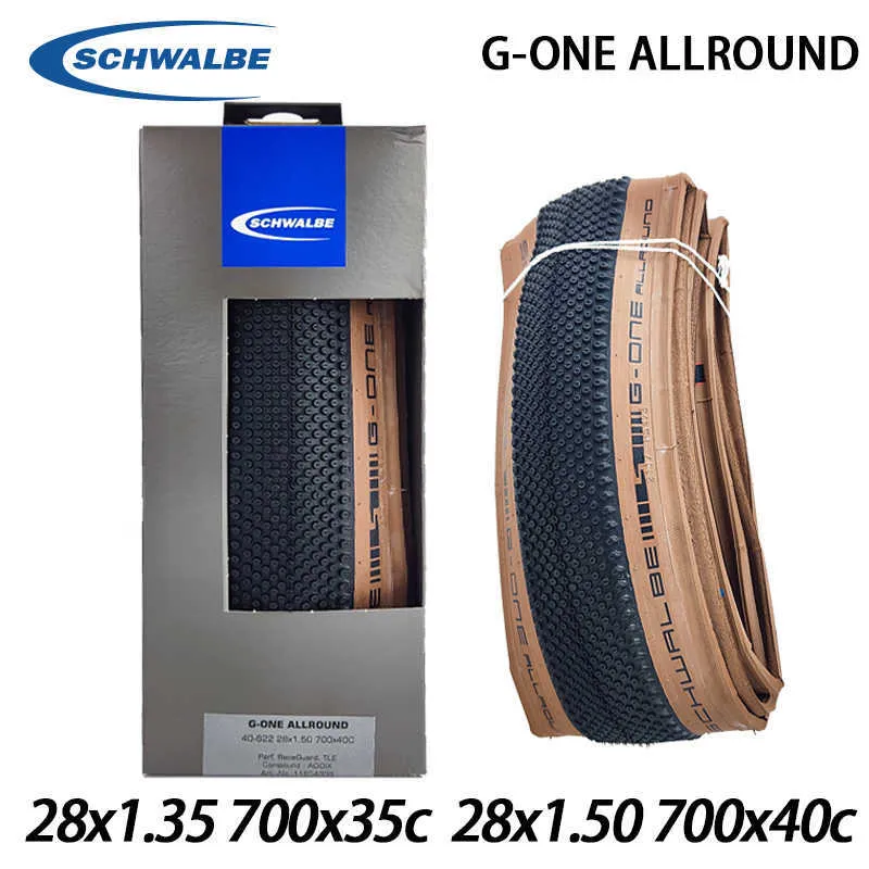 Bike Tires Schwalbe G-ONE ALLROUND 35-622 28x1.35 700x35C Bicycle Folding Tire 40-622 28x1.5 700x40C TLR Tubeless Ultralight Road Bike Tyre HKD230712