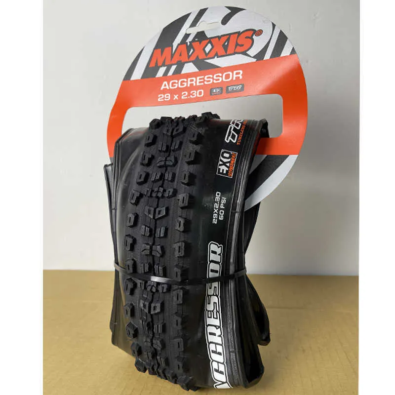 Pneus de bicicleta MAXXIS AGGRESSOR MTB Pneu sem câmara 26/27,5/29 polegadas Mountain Bike pneus dobráveis para Trail Enduro DH Bike HKD230712