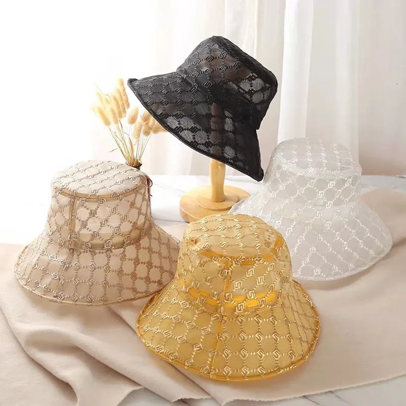 Breathable Hawaiian Mesh Lace Bucket Hat With Wide Brim For Women Perfect  For Summer Sun Protection And Small Fragrance 230712 From Huan05, $10.3