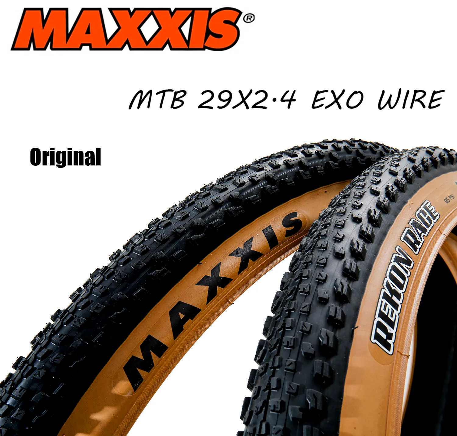 Cykeldäck Maxxis 29X2.4 Mtb Cykeldäck Rekon Race 29X2.4 EXO Wire Cykeldäck 29 Inch Original Mountain Bike-däck HKD230712