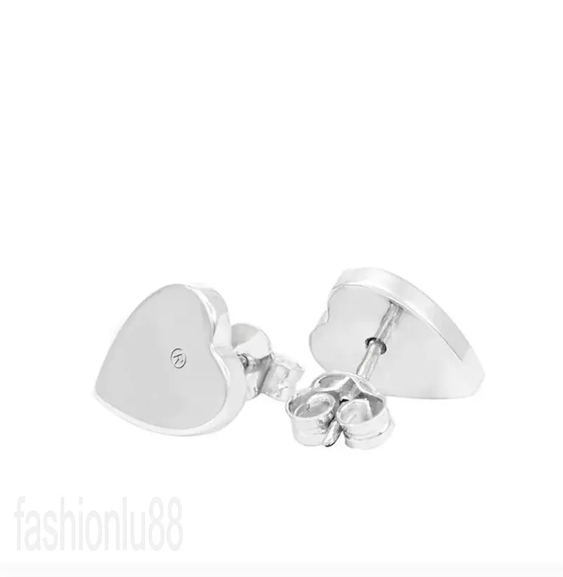 Diamond designer earrings for women earings nice looking plated gold metal letter shape distinctive popular jewelry mini cute luxury earing senior E23