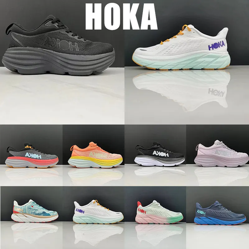 Hoka Running Shoes Hokas Bondi 8 Clifton Lifestyle Shock