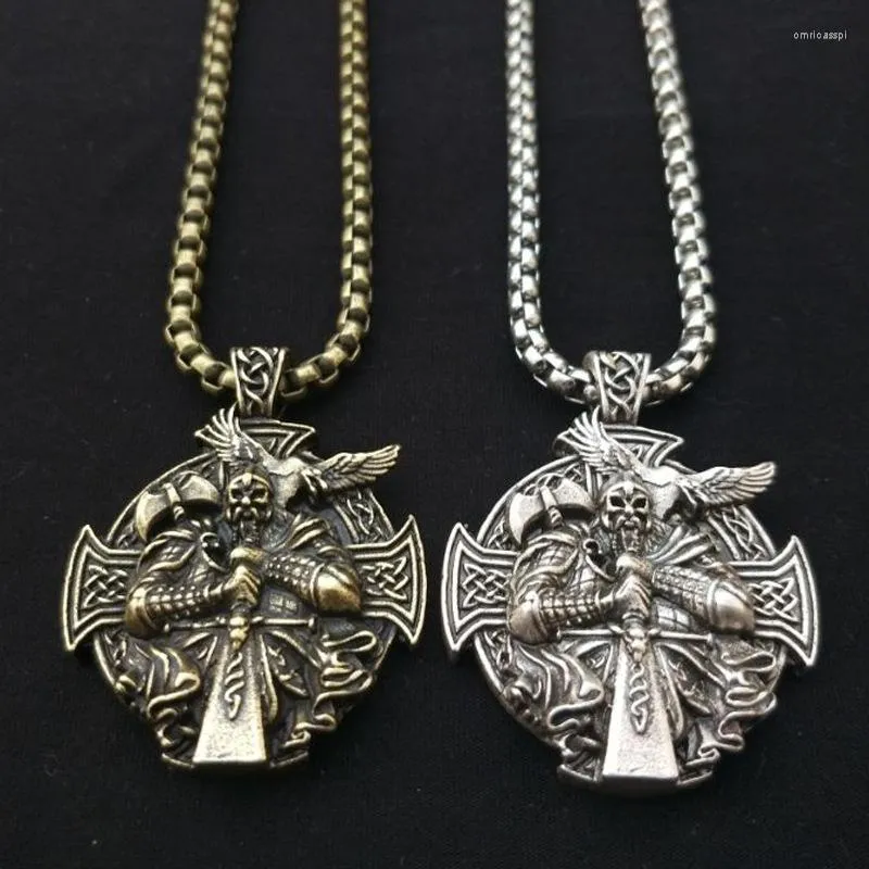 Anhänger Halsketten Wicca Viking Odin Raven Corss von Rosova Heathen Amulet Halskette Schmuck