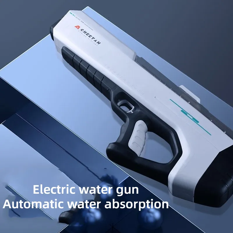 Gun Toys Pistolet à eau haute pression Absorption d'eau automatique Pistolet à eau électrique High Tech Automatic Water SoakerGuns Jeux de grande capacité 230711