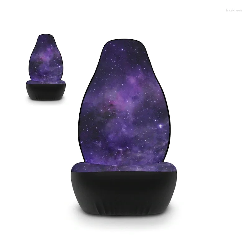 Autostoelhoezen Paars Galaxy Cover Sterrenhemel Voor Voertuig Celestial Gift Cute Universe Esthetisch Pr