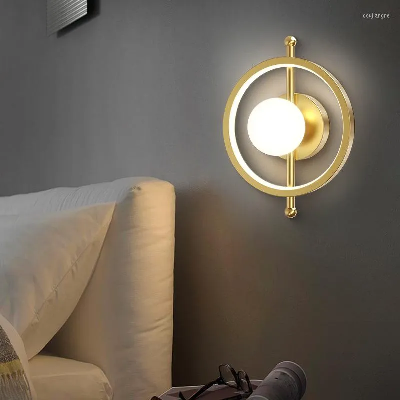 Applique Couloir Double Usage Lampes Simple Moderne Ménage Chambre Chevet Fond Nordique