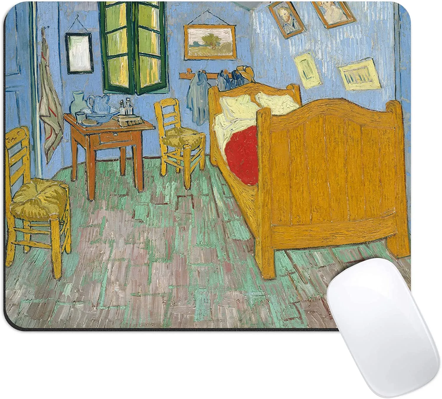 Upgraded Mouse Pad Gaming Mouse Pads Non-Slip Rubber Base Mousepad Rectangular Mouse Mat 11.8x9.8x0.12 Inches Bedroom in Arles