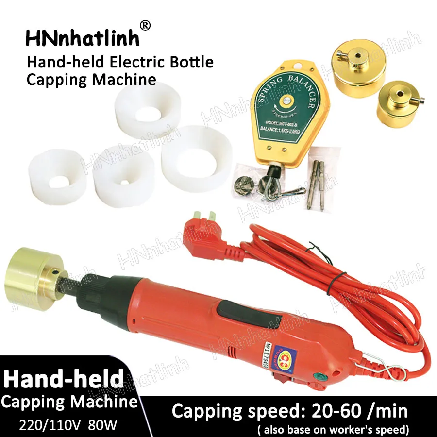 SG-1550 Manual electric Capping Machine for screw cap vial bottle screw capper plastic bottle capping machine capper(10-50MM)