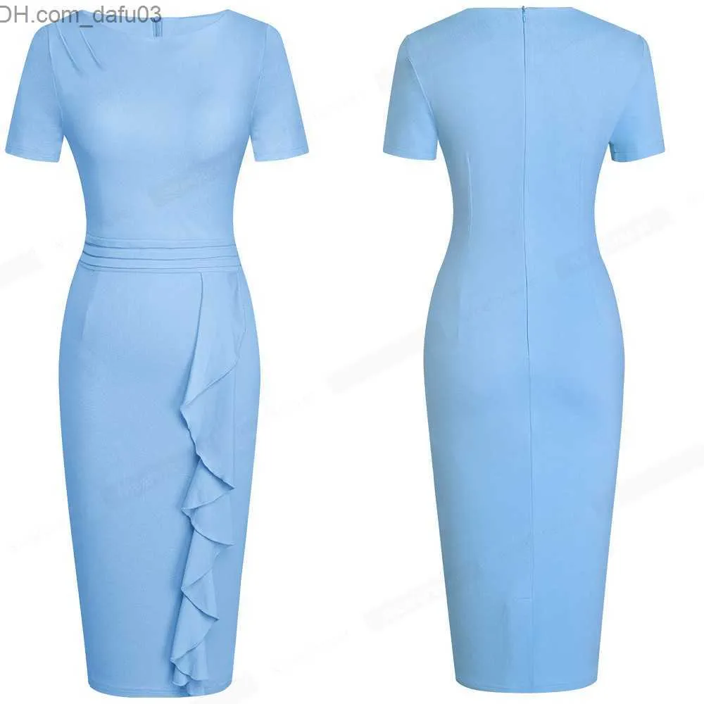 Urban Sexy Dresses Beautiful and Eternal Summer Elegant Women's Peplum Work Suit Business Retro Slim Fit Dress B588 Z230713