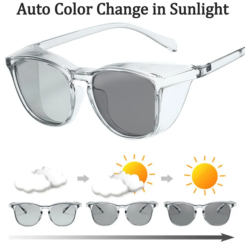 Nya TR90 Polariserade missfärgade solglasögon Anti-Pollen Allergy Anti Wind Goggles UV400 Protection Sun Glasses For Women Men