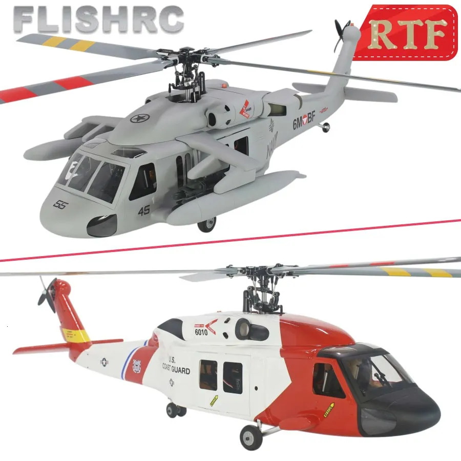 Parts Accessories FLISHRC FL500 Scale Fuselage 500 UH 60 Black Hawk Four Rotor Blades RC Helicopter GPS with H1 Flight Controlle RTF UH 60 not F09 230711