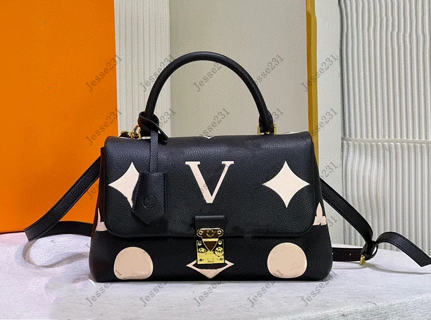 7A Designer Bag Women Genuine Leather Pattern Embossed Madeleine