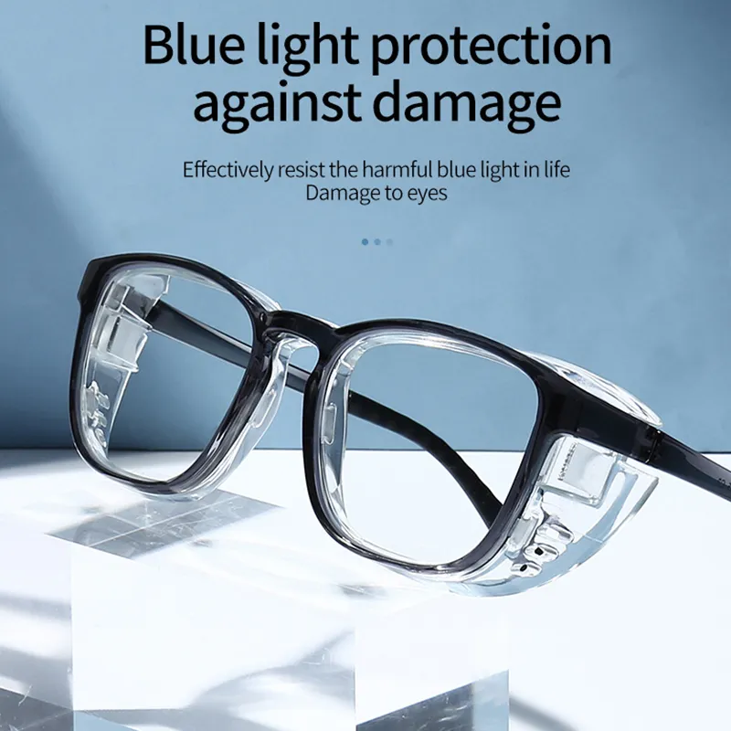 Rahat Mavi Işık Engelleme Gözlükleri Anti Polen /Sıçrama /Sis Güneş Gözlüğü Reçete Çerçeve Islak Oda Nemlendirici Gogges