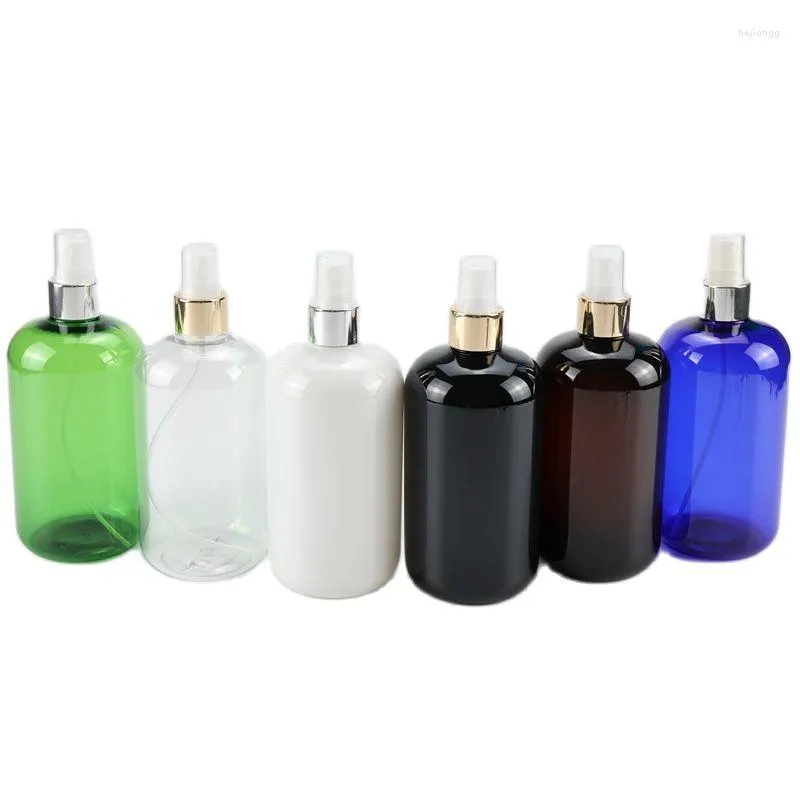 Bouteilles de stockage 500ML X 10 Multicolore PET Spray de coiffure Rechargeable Coupe de cheveux Salon de coiffure Pulvérisateur de brouillard d'eau Barber Styling Containers