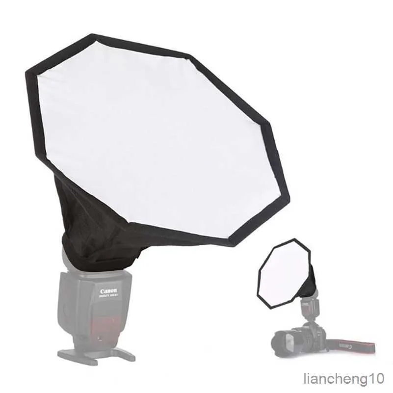 Флэш -диффузоры Универсальный мини -портативный софтбокс -диффузор с размышлением круглой квадратной мягкой светильники для камеры камеры фото инструменты R230712