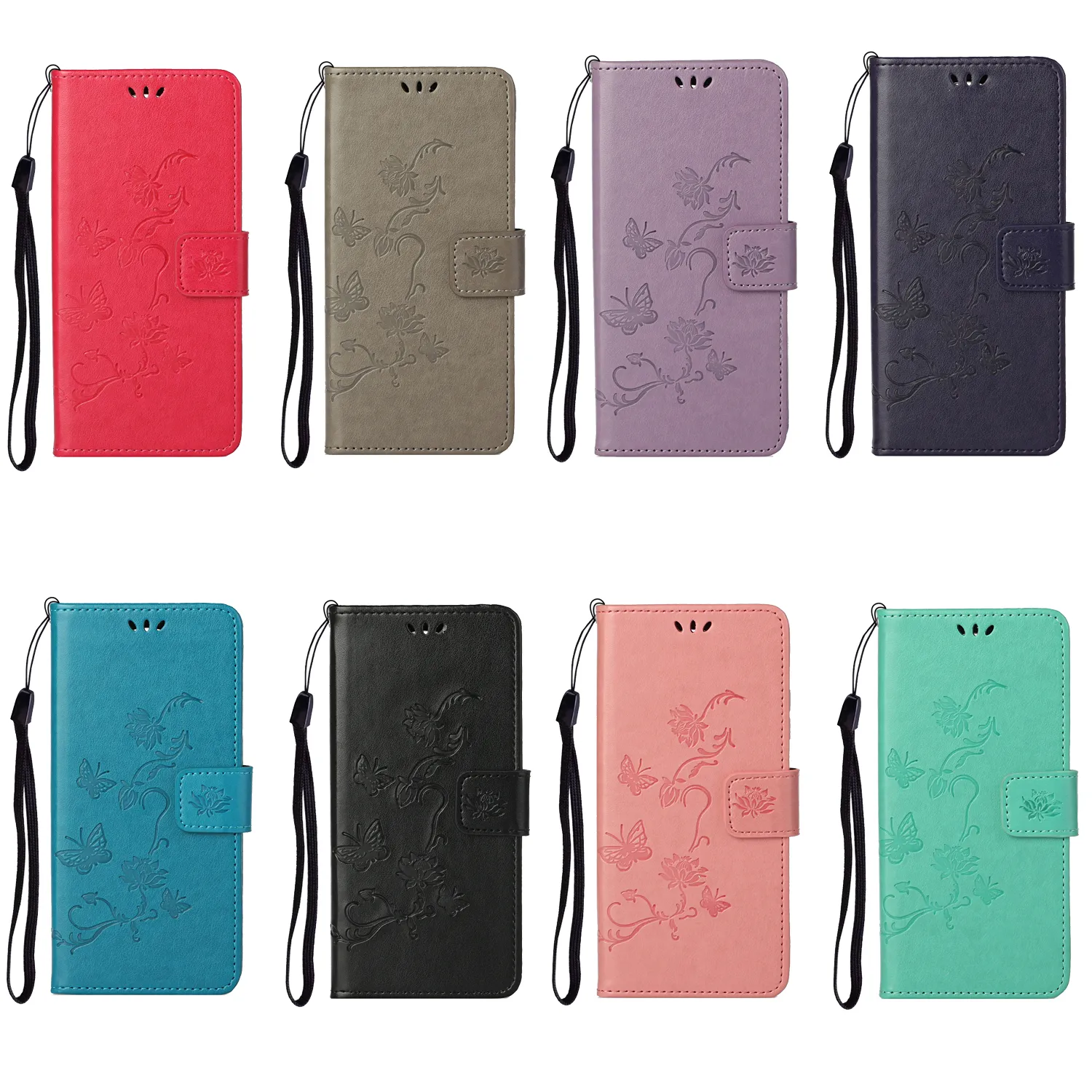 Imprint PU Leather Wallet Case For Samsung A55 A35 A05 A05S A54 A04E A34 A24 4G M14 M54 S23 FE A25 5G Fashion Flower Butterfly Flip Cover Tree Owl ID Card Slot Holder Pouch