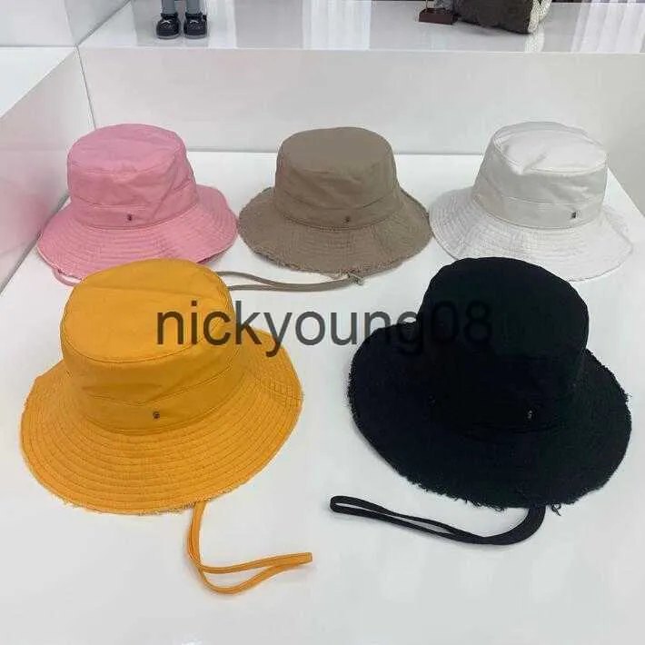 Chapéus de aba larga chapéus de balde chapéus de marca de luxo bonés de sol bordados chapéu com etiqueta interna da marca Panama Bob boné de bacia ao ar livre chapéu de pescador 210817 x0712