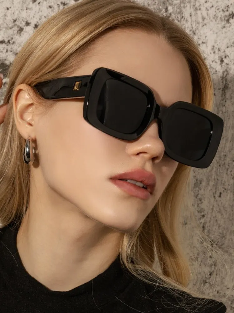 Винтажный прямоугольник Солнцезащитные очки 2022 квадратная рама солнцезащитные очки женщины/мужские бренд дизайнерские очки женские оттенки Lentes de Sol Mujer UV400
