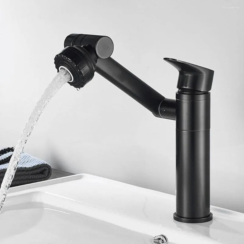 Rubinetti per lavabo da bagno Rubinetto per lavabo Miscelatore monocomando Lavabo rotante Risparmio idrico e doccia fredda in acciaio inossidabile