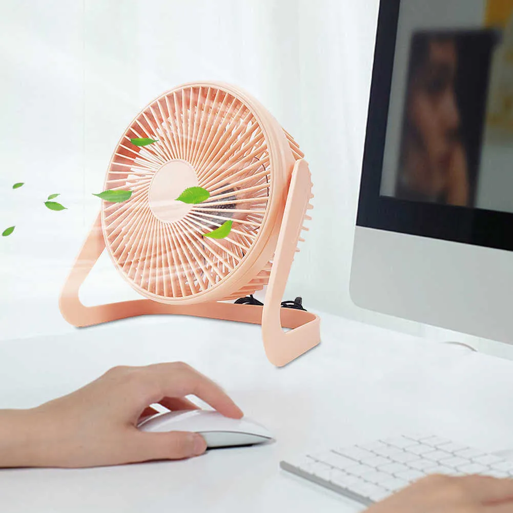 Elektriska fläktar 5/6 tum Air Cooler Fan Wireless Electric Fan USB Laddningscirkulation Fan Tyst liten skrivbord Fan Cold Air Wind Blower Ventilator