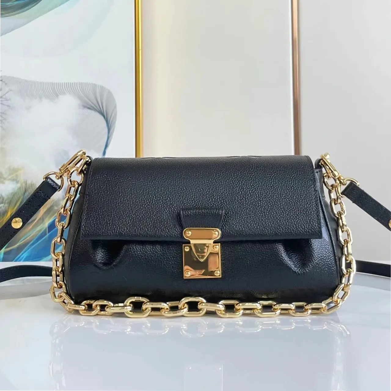 M45813 M45859 FAVORIETE handtassen Schoudertas crossbody Tassen Luxe Designer koeienhuid clutch tote Dames heren handtas hobo Messenger Hasp lady portemonnees Twee riemen sportschool