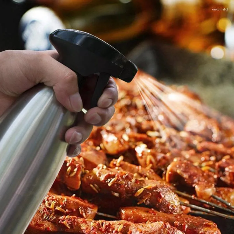 Servies Sets Olie Container BBQ Sproeier Fles Dispenser Grade Spray Keuken Gebruiksvoorwerp Metalen Diner Koken Tool Kan 1 stks