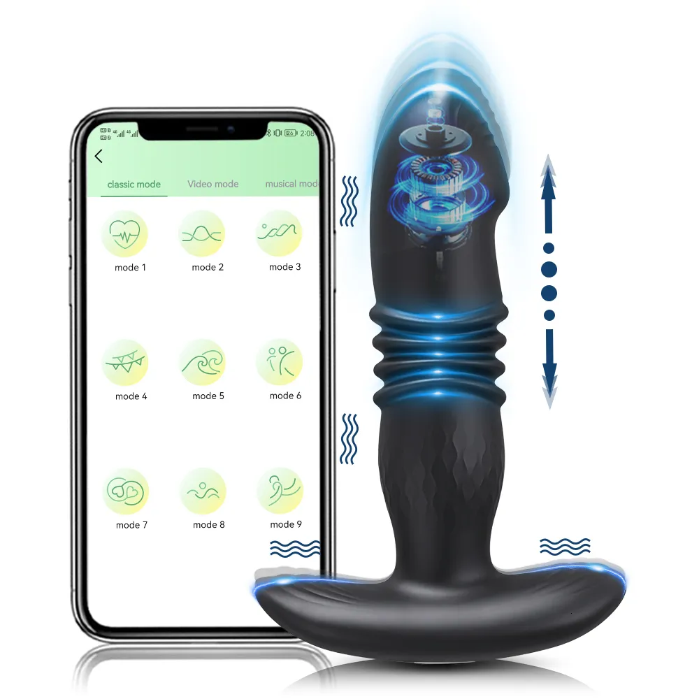 sex toy store nashville Rotating & Vibrating Silicone Butt Plug w/ Remote