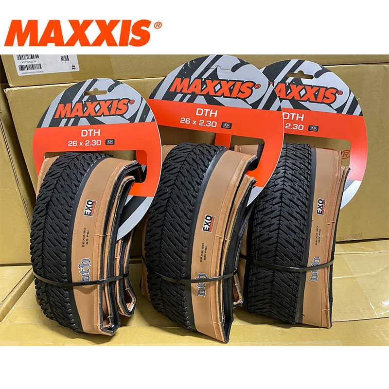 Bike Tires MAXXIS DTH 26 Bicycle Tires M147P 26X2.15/2.3C 60tpi For BMX Dirt Jump Bike Tires 26 Mountain Bicycle Foldable Tyres HKD230712