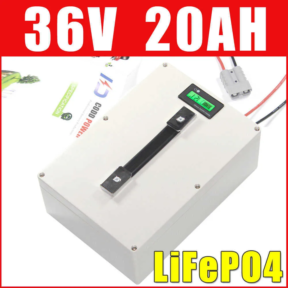 Akumulator 36V 20AH LiFePO4 Wielofunkcyjny rower elektryczny Akumulator 36V Wodoodporna obudowa Wyświetlacz LCD