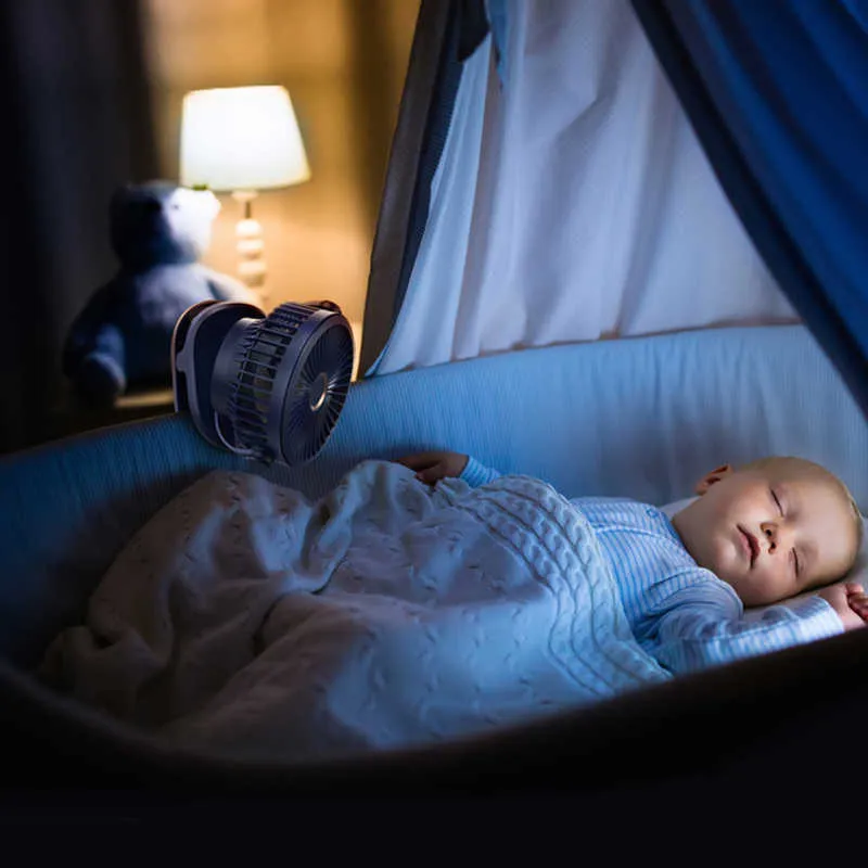 Ventilatori elettrici Telecamere Mini 10000mAh Ricaricabile Ventola ritagliata Rotazione Ventola a 4 velocità USB Ventilatore da tavolo Condizionatore silenzioso per camera da letto Ufficio