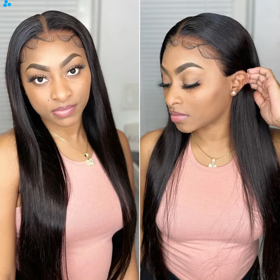 26inch HD Lace Frontal Wigs Straight 13x6 Lace Front Wigs Human Hair Wigs for Women 150% Human Hair Lace Closure Wigs