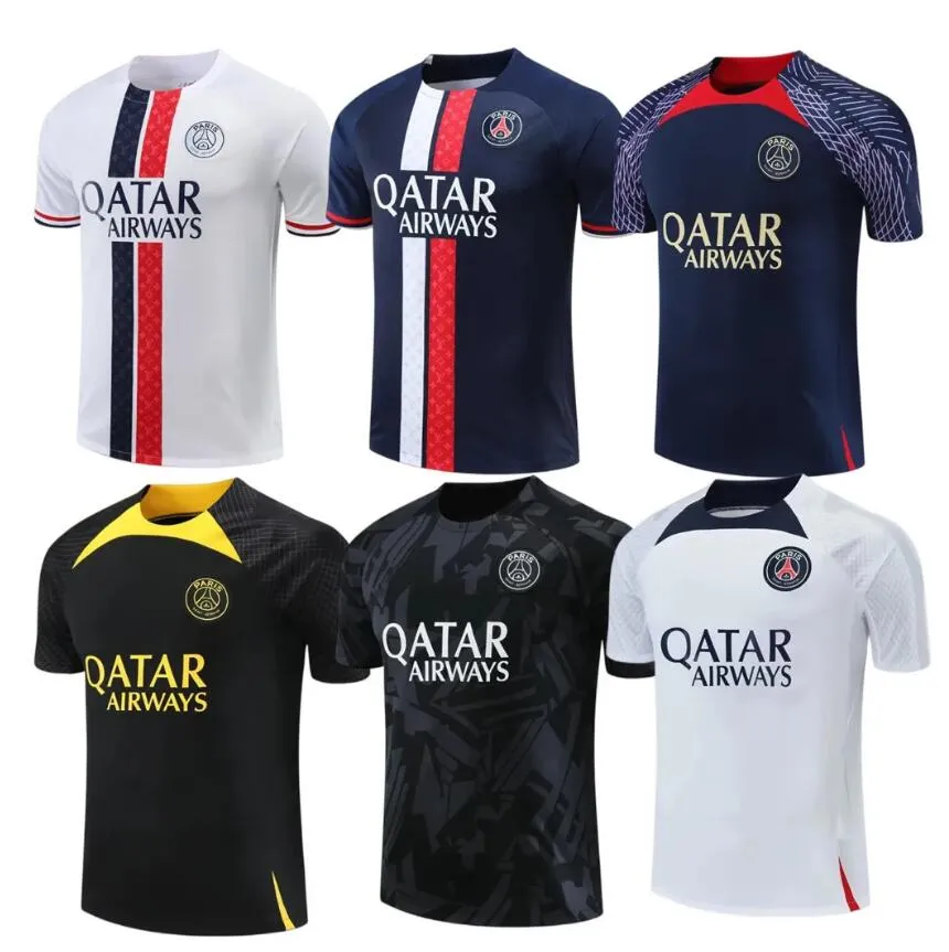 2023 24 PSGs MBAPPE soccer jerseys shorts tracksuit 22 23 Classic style Paris Training Suit SERGIO RAMOS VERRATTI ICARDI football Short sleeve