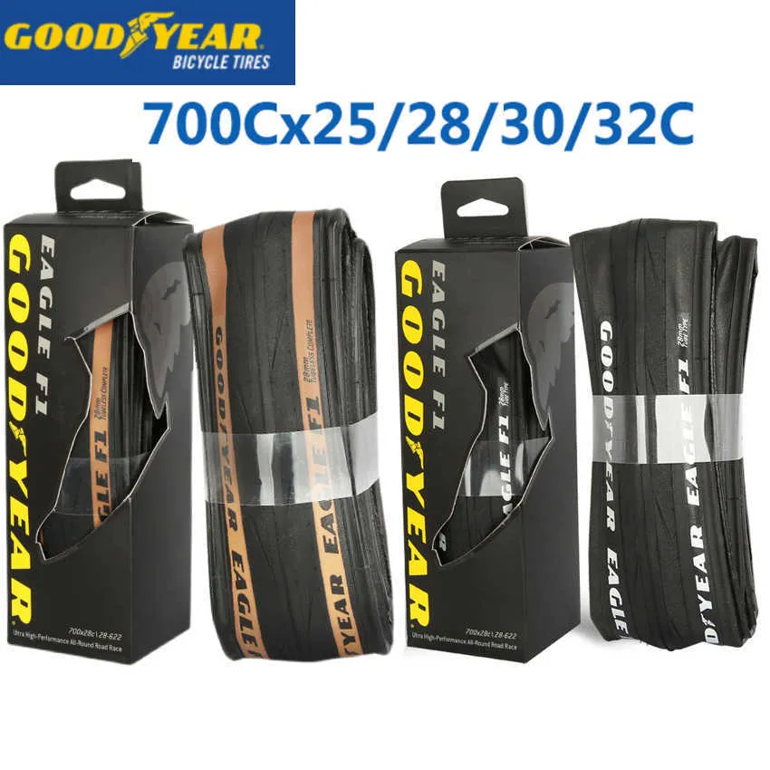 إطارات الدراجة Goodyear Eagle F1 Road Bike Tyre 700c Tubeless/Tube Tyre 700x25C/28C/30C/32C Tyre Bicycle Clincher Fold Pneu Gravel Cycling HKD230712