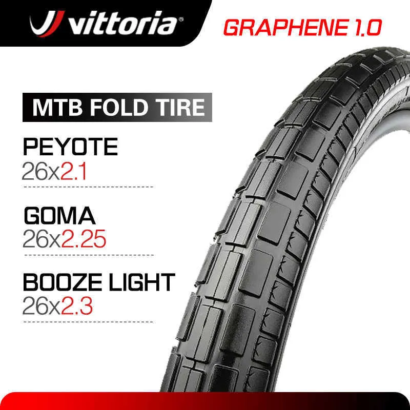 Bike Tires Vittoria 26 mtb tire BOOZE Light/Goma bicycle tire 26X2.3 26X2.5 Bike Tire Graphene Anti Puncture Mountain Bike Foldable Tires HKD230712