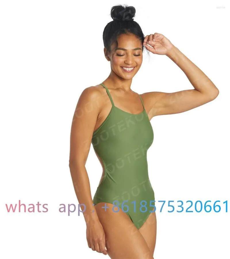 Women's Swimwear Micro Back One Piece Swimsuit Competitive Functional Training Swimming 2023
